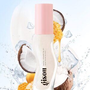 Gisou Honey Infused Hydrating Lip Oil in Coconut Frost (limited edition) used 2x